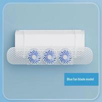 Air Conditioner Wind Deflector 3 Built In Fans Anti Direct Blow No Installation For Home Office Bedroom Use