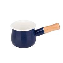 Enamel Breakfast For Gas Stove Induction Cooker Baby Coffee Milk Pot Cooking Pot Cookware Soup Pot mėlyna
