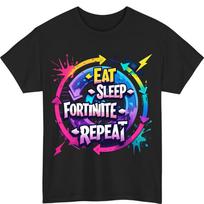 Eat Sleep Game Repeat  T shirt  Gamer T-shirt onsole pc online gaming t-shirt 2XL blue