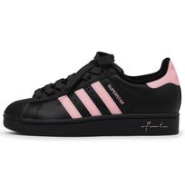 adidas Originalūs SUPERSTAR Riedlentės Batai Unisex Žemi Juodi/Rožiniai JH9977(Komanda52-) 40 black