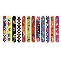 Cars Lightning McQueen Slap Bracelets Silicone Bracelet Celebration Favor Birth Date Gifts Wristbands designed for Children Xmas Celebration Supplies -A2123 black