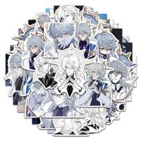Sunsyea Honkai: Star Rail Merch Fans Collection Role Stickers Sunday 48 Pieces gray