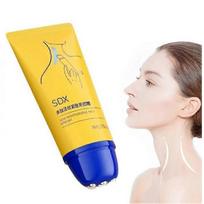 Neck Cream, Anti-Aging Neck Firming Cream with Roller Massage, Hydrating & Lifting, Skin Tightening Cream, Reduces Wrinkles, Fine Lines, Smooths Skin 1PCS