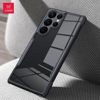 Xundd For Samsung Galaxy S24 S25 S26 Ultra Case For S25 S23 Plus S21 Ultra FE Airbag Shockproof Shell PC&TPU Back Clear Cover For Galaxy S26&1 Piece Case gray