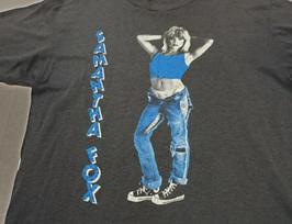Vtg Samantha Fox Gift For Fans Heavy Cotton Full Size Unisex Black Shirt MM1345 Unisex T-Shirt XXL