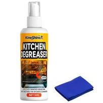 Kitchen Degreaser Spray BBQ Greasekiller Spray for Grill Dissolves Tough Grease for Lids Stovetops Ovens and Range Hood Quick 50g black