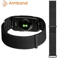 Sportinis nailoninis pintas laikrodžio dirželis, skirtas Garmin CIRQA išmaniajai apyrankei, Bicepsų rankos riešo apyrankė, skirta Garmin CIRQA vyrams, moterims, su Velcro kilpa Garmin CIRQA black