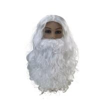 Kalėdų Klausas Santa Barzda Perukas Suaugusiųjų Cosplay Kostiumo Aksesuaras Vakarėliui Plaukai Garbanoti LonghairSantaClaus 4,30cm/11in gray