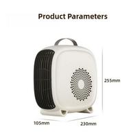 2000W Household Desktop Fast Heating Warm Air Blower Bedroom Small Portable Heating Machine High Power Electric Heater white