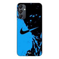 Dėklas Samsung Galaxy A05s Nike logotipas Spalva juoda ir mėlyna Maniacase juoda