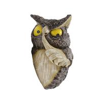 Pelėda Sodo Medžio Kabantis Lauko Sodo Medžio Dekoracijos Gyvūnų Statulėlės Besislepiantys Meno Ornamentai juoda