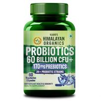 Vlado's Himalayan Organics Probiotics Supplement 60 Billion CFU+ 24+ Strains Gut Health 60  Capsules