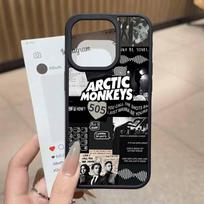 Arctic Monkeys Band For iphone 11 12 13 14 15 Pro Max 17 16 Plus Hard PC+TPU Back Cover iPhone 12 mini black