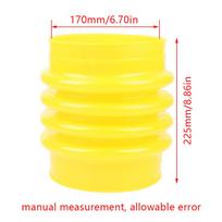 {QTG333} Yellow Polyurethane Jumping Jack Bellows Boot 22*18cm For Wacker Rammer Compactor Tamper For Power Tools Accessories yellow