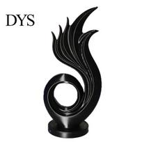 Elegant Vortex Figurine 3D Printed Abstract Flame Swirl Sculpture, Modern Flowing Curve Art Statue, Matte Minimalist Home Accents Anti-Dust balta