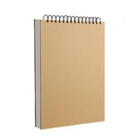 Portable 16K/A4/8K Drawing Pad 60 Pages Spirals Bound Sketchbook for Outdoor Use beige