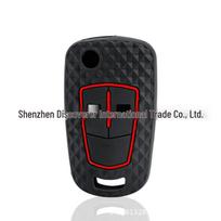 Opel Astra Vectra Zafira Signum Silicone Key Shell with Keychain juoda