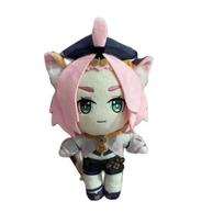Genshin Impact Diona Cosplay Plush Doll Toy 20Cm Anime Character Cute Soft Stuffed Pillow Christmas Thanksgiving Gift 20cm gray