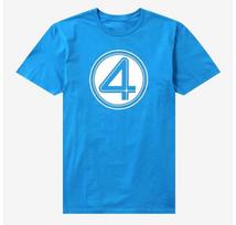 Marvel The Fantastic Four First Steps Logo Shirt Sz S-5XL Adults Kids Family Tee XL blue