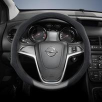Suitable for Opel Premium Suede Snap-On Steering Wheel Cover, Non-Slip and Durable, Round and D-Shaped Steering Wheel Available wb3 gray