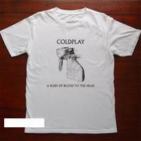 COLDPLAY Band A Rush of Blood to the Head T Shirt Full Size S-5XL TT236 Unisex T-Shirt S white