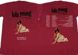 Retro Lola Young Tour 25 Tour Unisex All Size Shirt 22D403 Unisex T-Shirt XL black