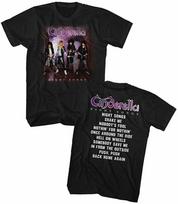 Pelenės Roko Grupės Marškinėliai Nakties Dainų Albumas Priekis ir Nugara Unisex Marškinėliai XL gray