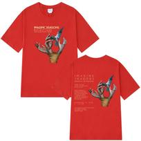 Imagine Dragons Band Reflections From The Vault of Smoke + Mirrors 2025 T Shirt Men Women Clothing Hip-hop Tees Loose T-shirts S brown
