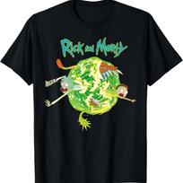 Rick and Morty Portal Adult Cartoon Fashion T-Shirt XXXL įvairiaspalvis