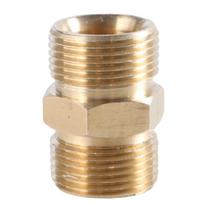 Žalvarinis slėginio plovimo žarnos ilgintuvas, M22 15mm į M22 14mm vidinis sriegis, Lengvas montavimas, Aukšto slėgio žarnos prailginimo jungtis beige