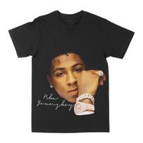 NBA Youngboy Big Face  Graphic Tee T-shirt Summer Luxury Brand Cotton Men's and Women's T-shirt Short Sleeve S juoda