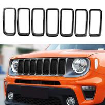 Lenktynių grotelės, skirtos Jeep Renegade 2019–2024 m. tinklelio ventiliacijos rėmelio žiedo išėjimo angos išorinis stilius CHINA gray