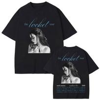 Singer Madison Beer The Locket Tour Graphic T Shirts Fashion Aesthetic Oversized T-shirts Men Women Cotton T-shirt L white
