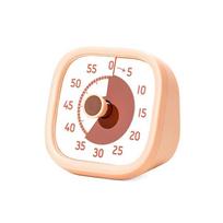Square 60 Minutes Visual Timer Alarm Clock Visualization Countdown Timer Self-discipline Ultra Silent Kitchen Timer Indoor abrikosas