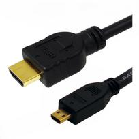 HDMI Micro-D to HDMI-A Cable LogiLink: 4K/30Hz, 1m, high quality image and sound