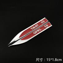 2Pcs Car Accessories Side Door Body Fender Metal Stickers For Opel Astra H G J Insignia Mokka Zafira Corsa Vectra C D Antara Hj3 brown