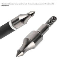 8.8mm Metal Arrow Points Screw In with Rubber Ring Field Points for Compound Bow Target Shooting Durable Upgrade 5pcs