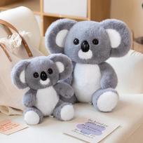 Mielas Australijos koalos pliušinis žaislas Kimštas Gyvas gyvūnas Koalos lėlė Kūdikio Vaikų kambario dekoras Pagalvė Kalėdos Gimtadienio dovana 25cm gray