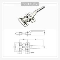 304 stainless steel lock vacuum box sealed door handle rotation strong pressing handle DK106 industrial cabinet door lock