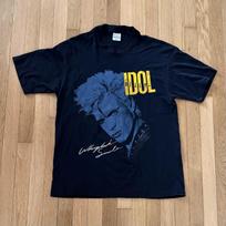 Vintage 80s Billy Idol 1987 Tour T Shirt Mens XL Screen Stars Single Stitch Band Unisex T-Shirt S blue