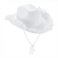 New Cowgirl Hat with Feather Boa Cowgirl Hat for Women Girl Wedding Bachelorette Party Costume Accessory balta