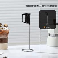 Handheld Electric Milk Frother Mixer black