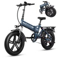 Ebike Cool model E20 Factory Direct Sale Folding Electric 20 Inch Foldable Electric Bike 48V 15Ah Off Road Electric Bikes. 1000W (250W label) 48V 15AH mėlyna