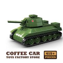 WW2 Classic Army Tank Bricks MOC Model Military War Armored Cars Building Blocks Educational Toys for Children Birthday Gift DIY gray
