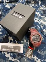 CASIO G-SHOCK SAND LAND Series GW-B5600SL-4JF Solar Radio Bluetooth Watch, Earth Tone Red Square Design, 20 ATM Water Resistant Men's Wristwatch
