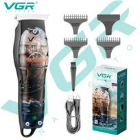 VGR V-953 Mini Beard Trimmer Hair Trimmer Professional Hair Trimmer Charging Wireless Personality Graffiti Trimmer Electric Household Hair Clipper juoda
