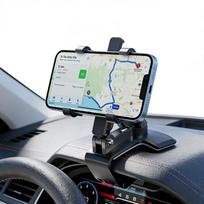 Car Phone Holder, Dashboard Phone Mount, Clip-on Smartphone Holder, One-Hand Operation, 360 Degree Rotation Dashboard Clip Mount for 4.3-7.6 juoda