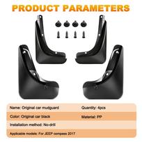 4PCS/SET Car Mud Flaps For Jeep Compass 2017-2026 for Hybrid Decorate Car Mud Flaps Mudguards Splash Guards armijos žalia spalva