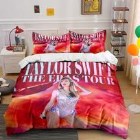 Taylor Swift The Eras Tour Set Bedding Duvet Cover Set Duvet Cover Pillowcases  (1*Duvet Cover 2*Pillowcases, without duvet insert) 135x200cm white