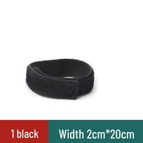Elastic Velcro Self-Adhesive Strap for Arm, Leg, Waist, or Knee black